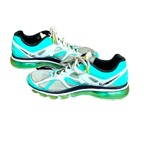 Nike Womens Shoes Air Max Livestrong Running White Turquoise 487992-348. Size 9 - Picture 1 of 7